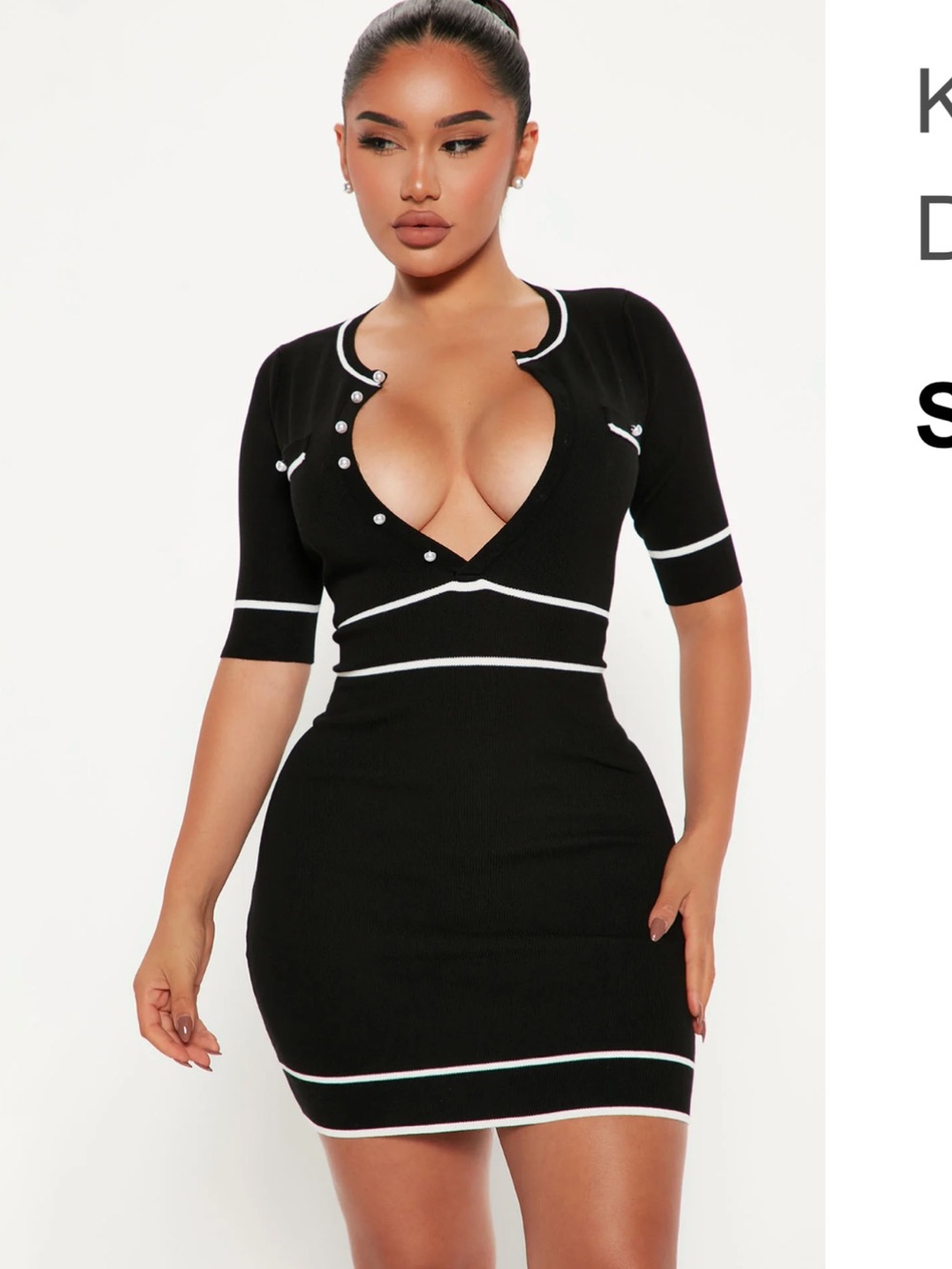 Fashion nova contrast dress